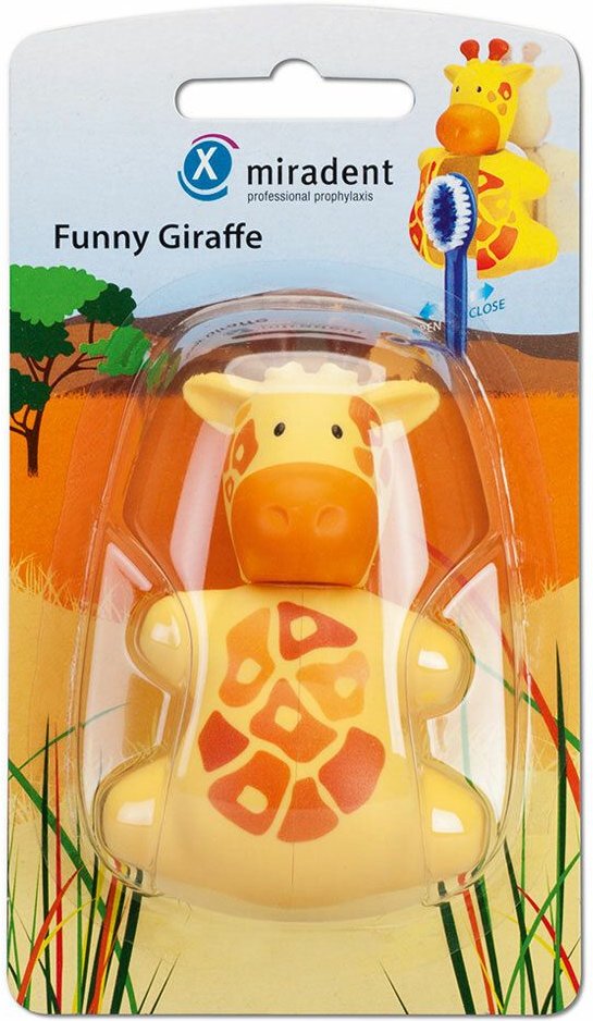 Thumbnail - Miradent Zahnbürstenhalter Funny Snapper Giraffe 1 St Halterung