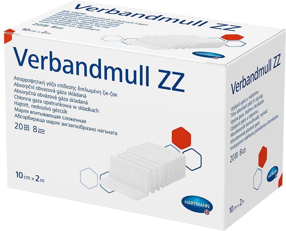 Thumbnail - Verbandmull Hartmann 10 cmx2 m zickzack 1 St Verband