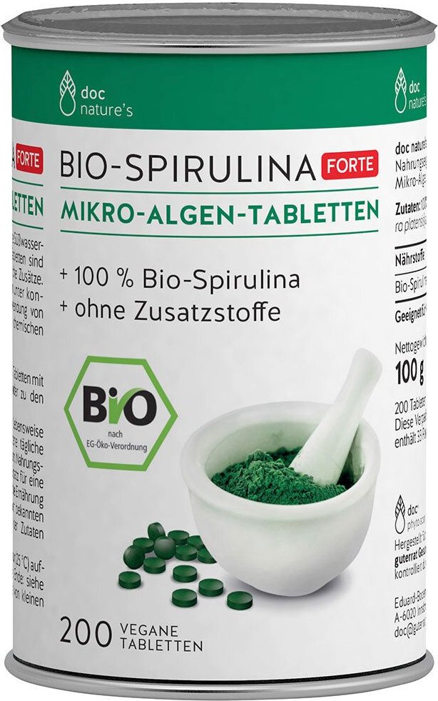 Spirulina TBL FTE BIO DOC 200 St Tabletten