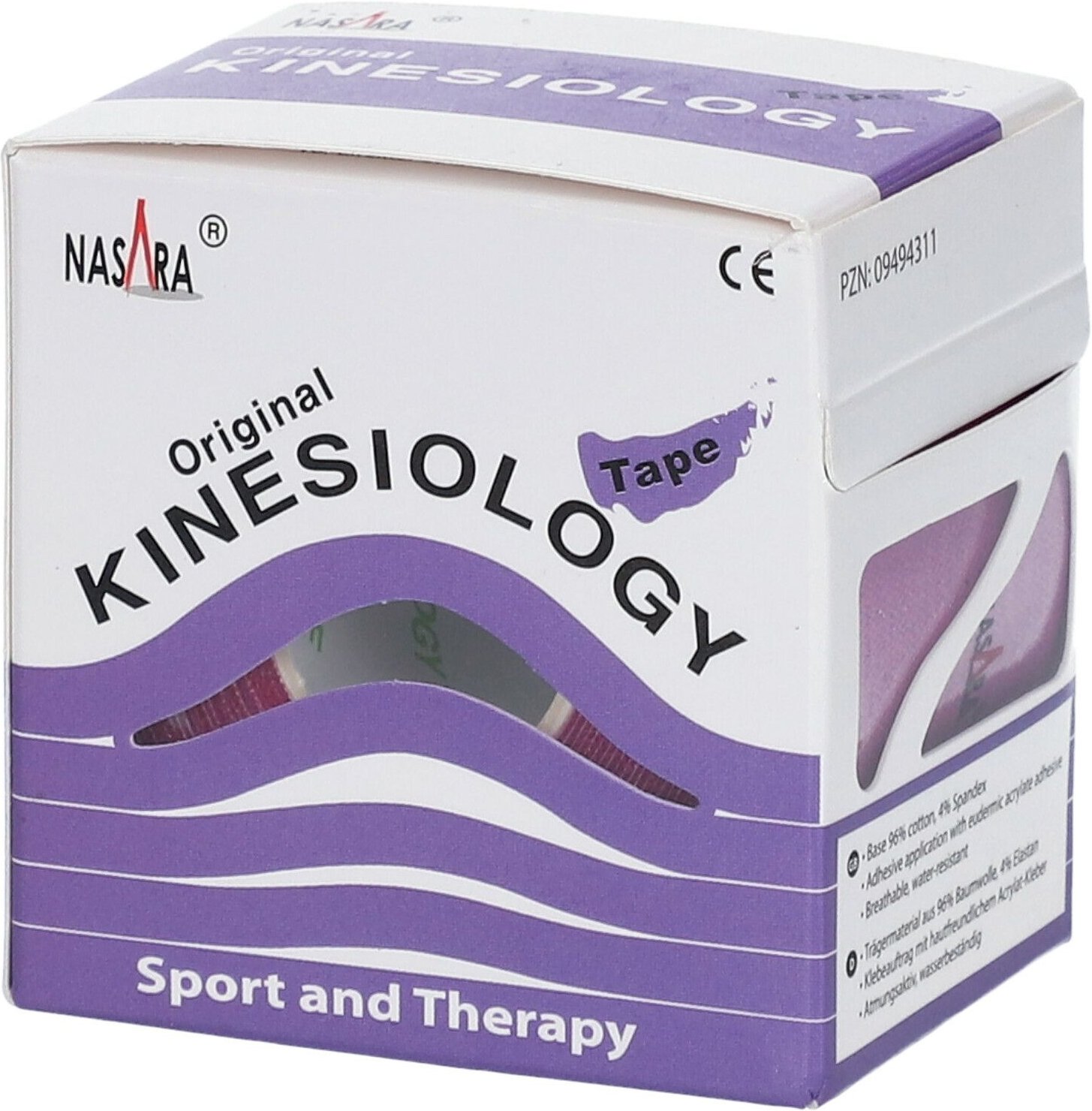 Kinesiologie Tape 5 cmx5 m lila 1 St Verband