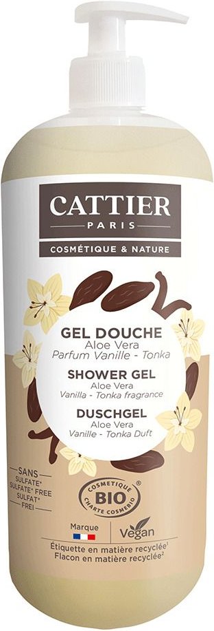 Cattier Duschgel Vanille-Tonka Duft 1000 ml