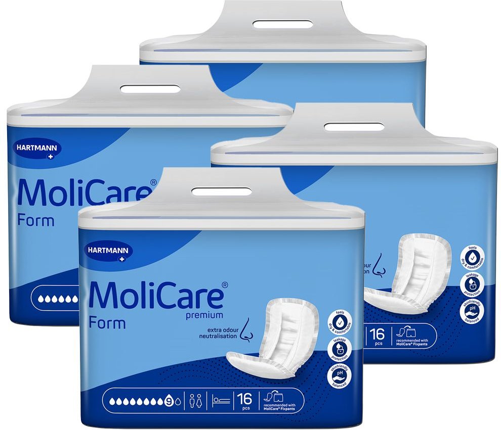 Thumbnail - Molicare Premium Form 9 Tropfen 4x16 St Windeln