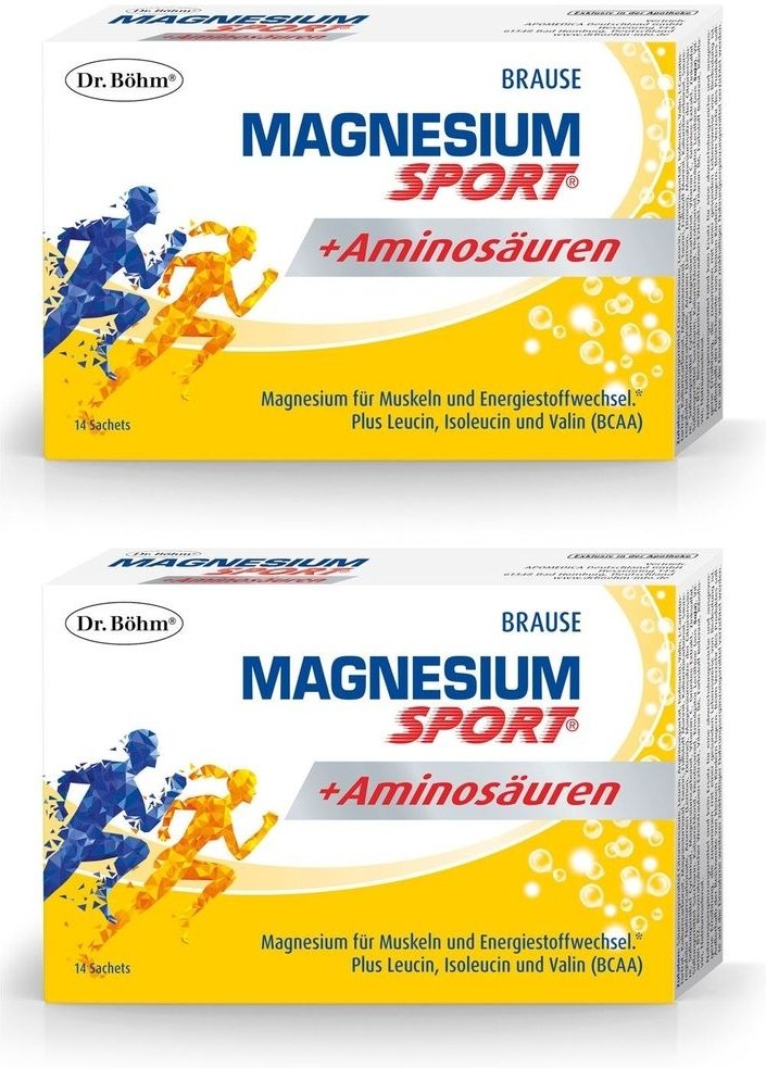 Dr.böhm Magnesium Sport+Aminosäuren Granulat 2x 2x14 St