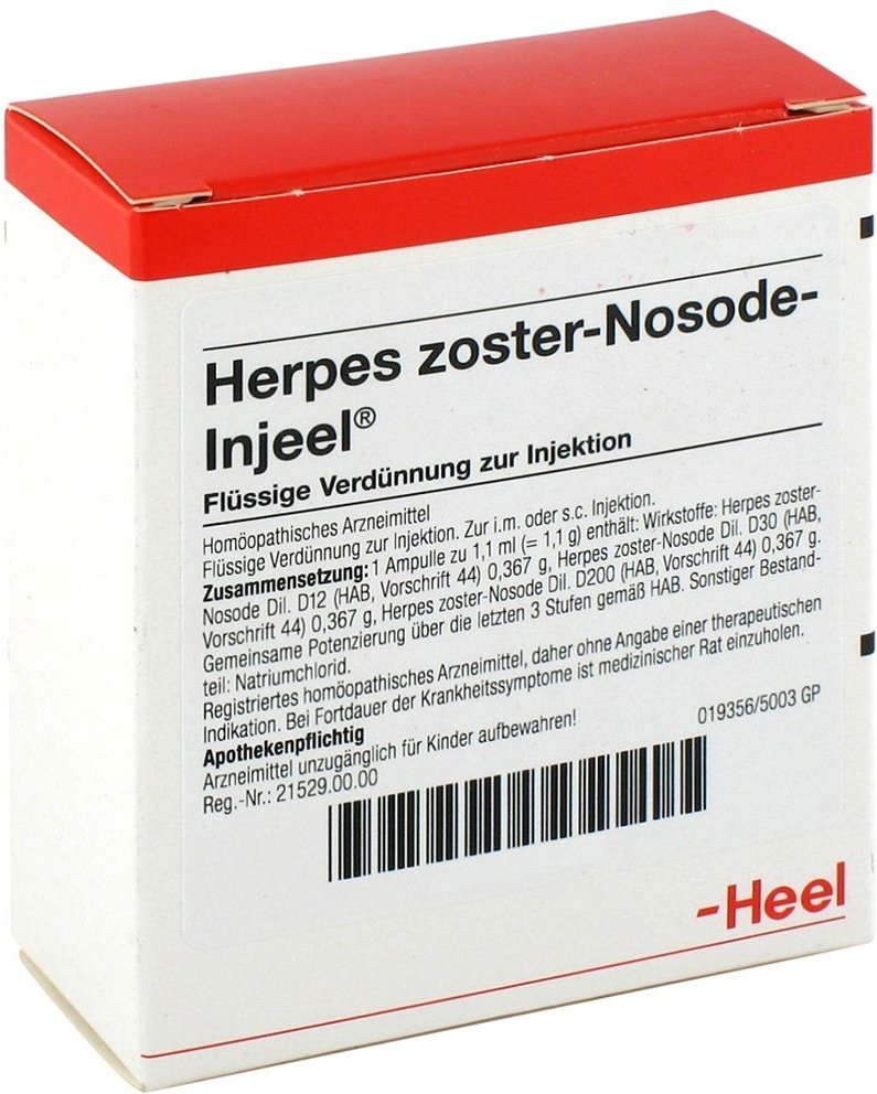 Herpes Zoster Nosode Injeel Ampullen 100 St