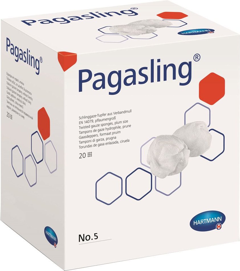 Pagasling Mulltupfer Gr.5 extragroß steril 18x10 St Tupfer