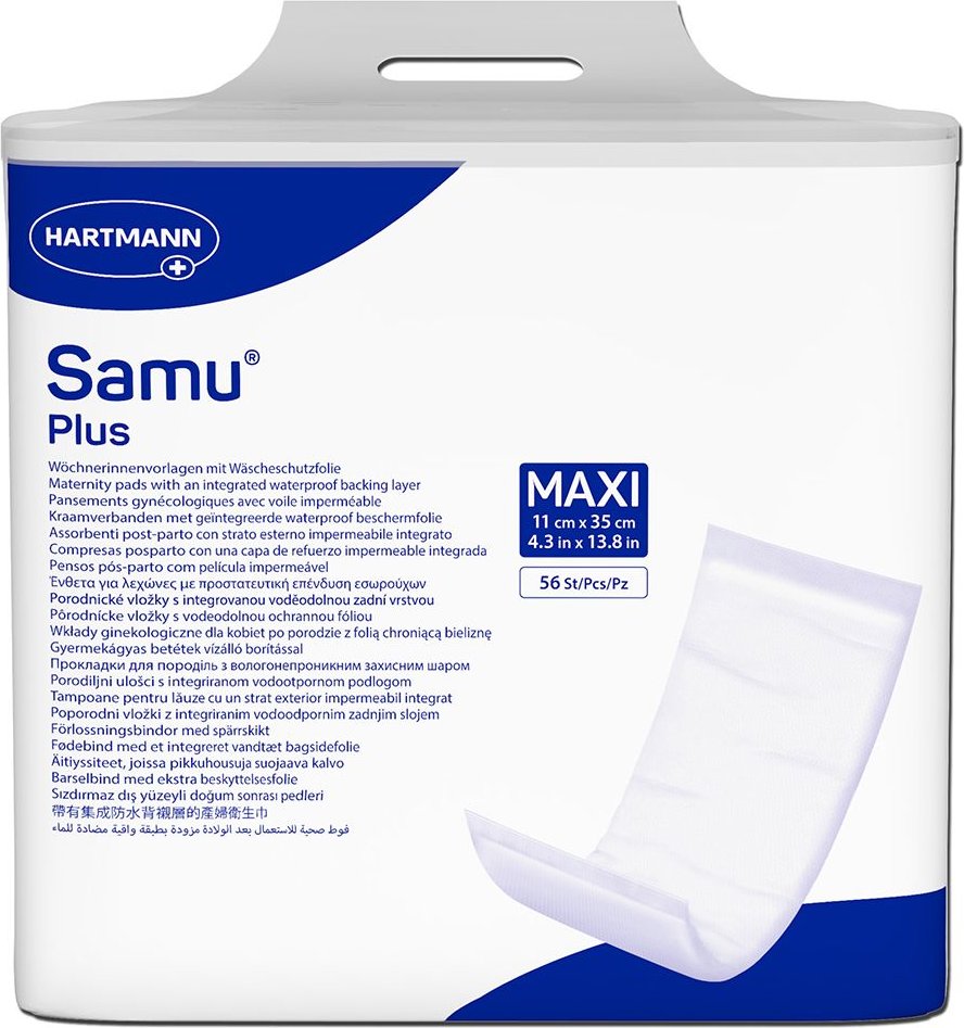 Samu Wöchnerinnen Vorlagen Plus maxi 11x35 cm 56 St Beutel
