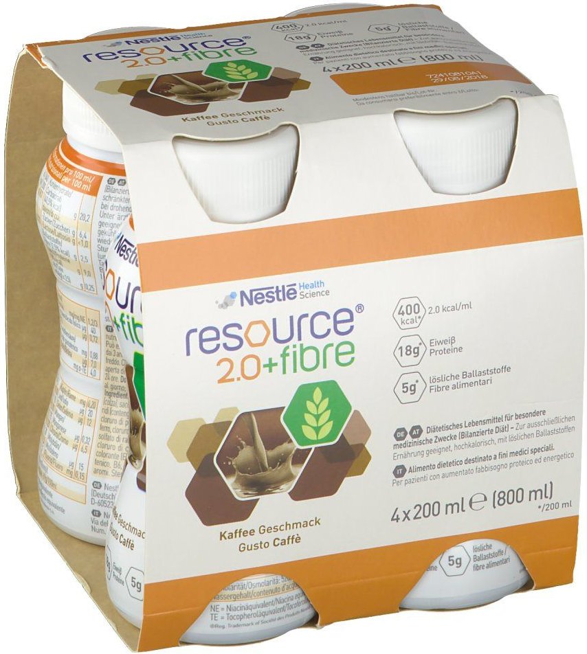 Resource 2.0 + fibre Kaffee