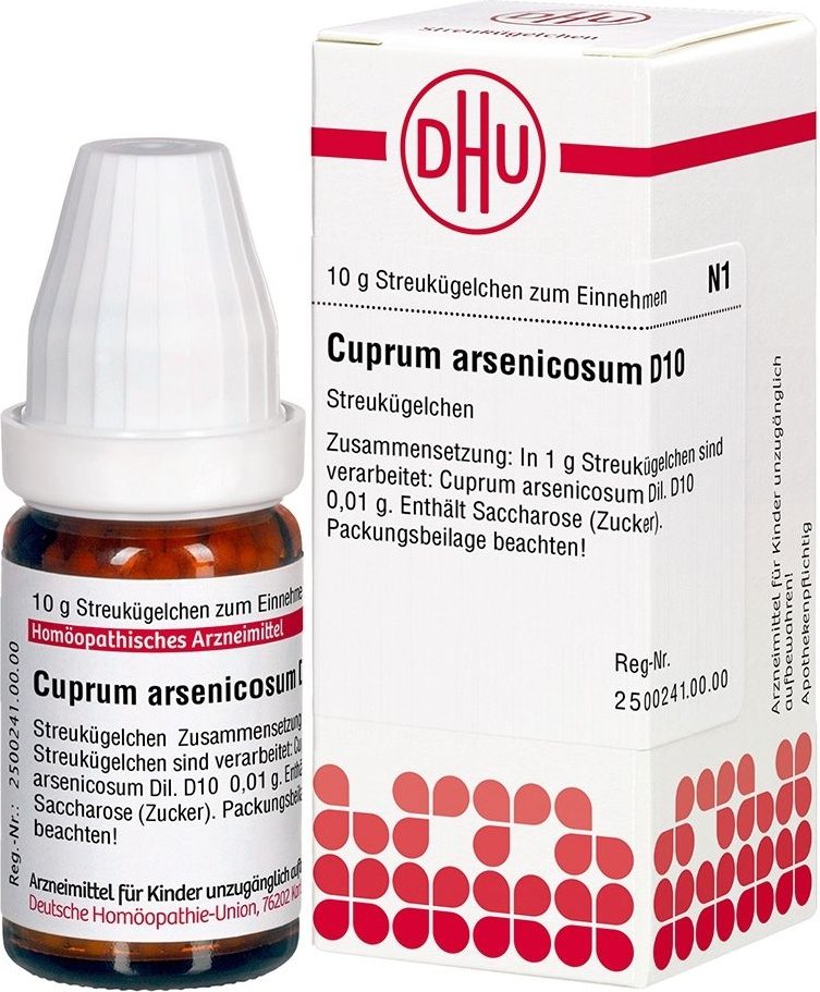 Cuprum Arsenicosum D 10 Globuli g