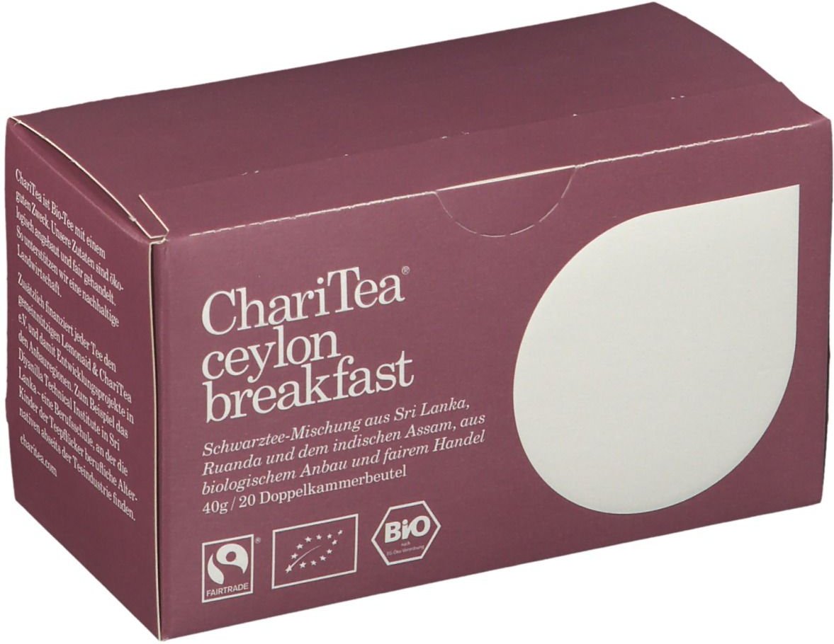 Thumbnail - Charitea Ceylon Breakfast Bio 20 St Filterbeutel
