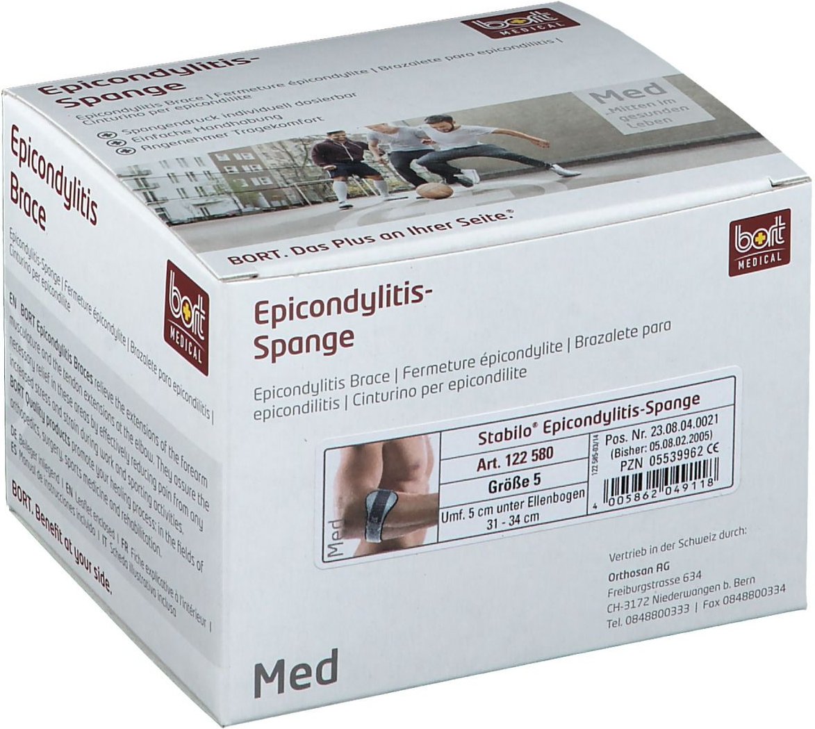 Thumbnail - Bort Stabilo Epicondylitis-Spange Gr.5 grau 1 St Bandage(s)