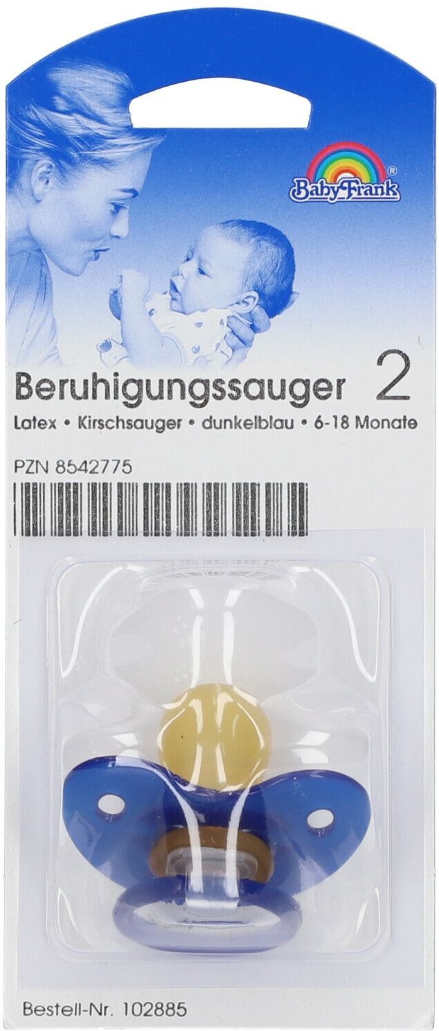 Sauger Kirsche groß gr.Scheibe dunkelblau 1 St Schnuller