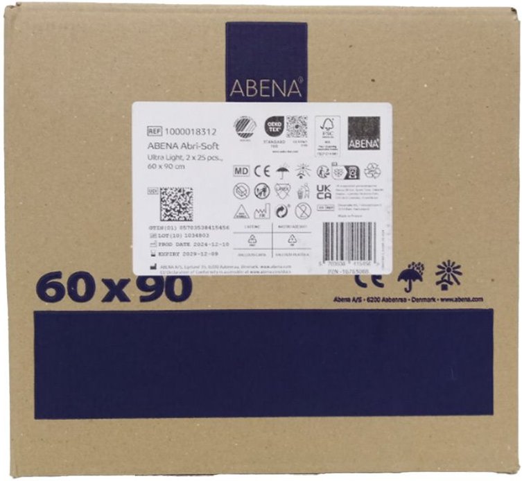 Abri Soft Ultra Light 60x90 cm Unterlage 2x25 St Unterlagen