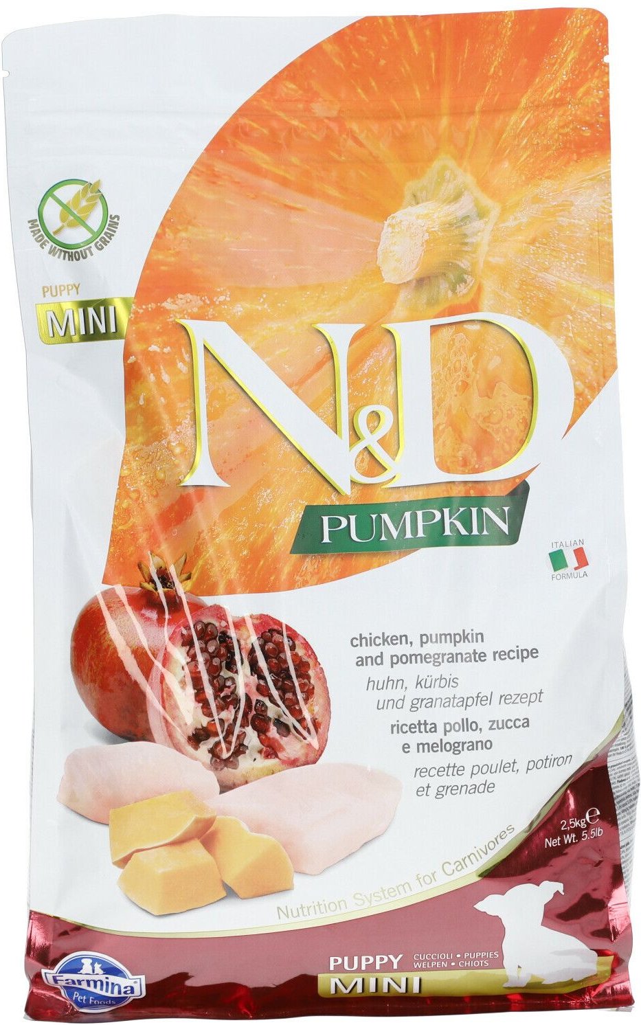 N&D P DOG Pollo/Melog Mi2,5K 2500 g Pellets