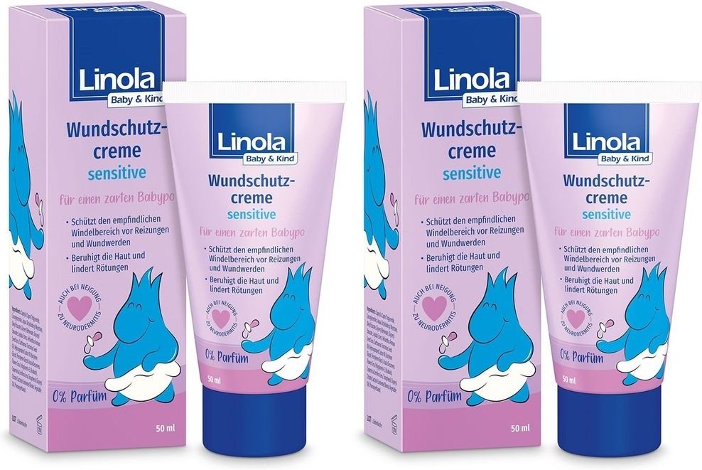 Thumbnail - 2x Linola Baby & Kind Wundschutzcreme sensitive 2x50 ml Creme