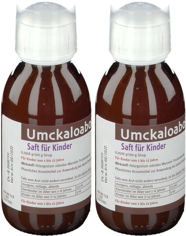 2x Umckaloabo® Saft für Kinder 2x120 ml Sirup