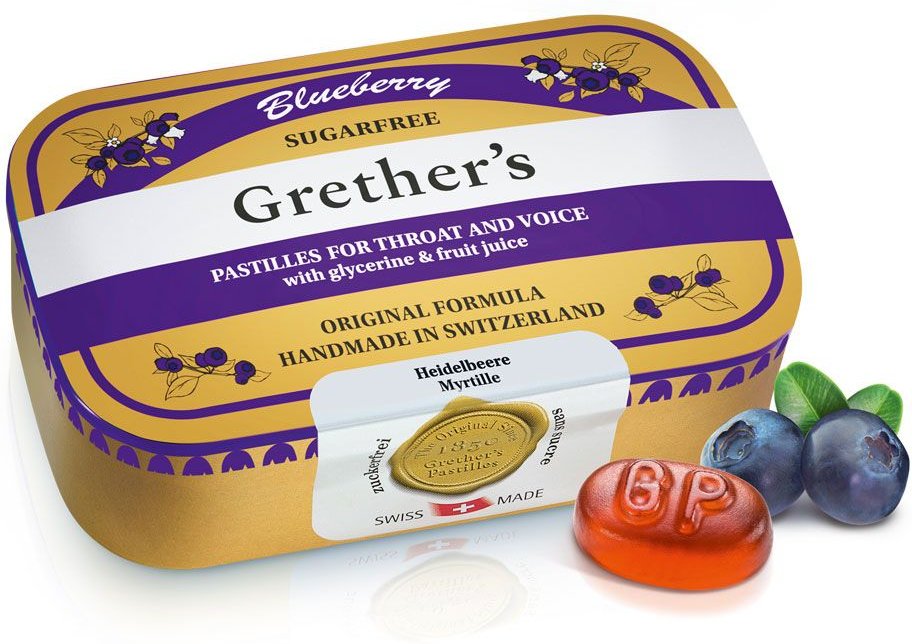Grethers Blueberry zuckerfrei Pastillen