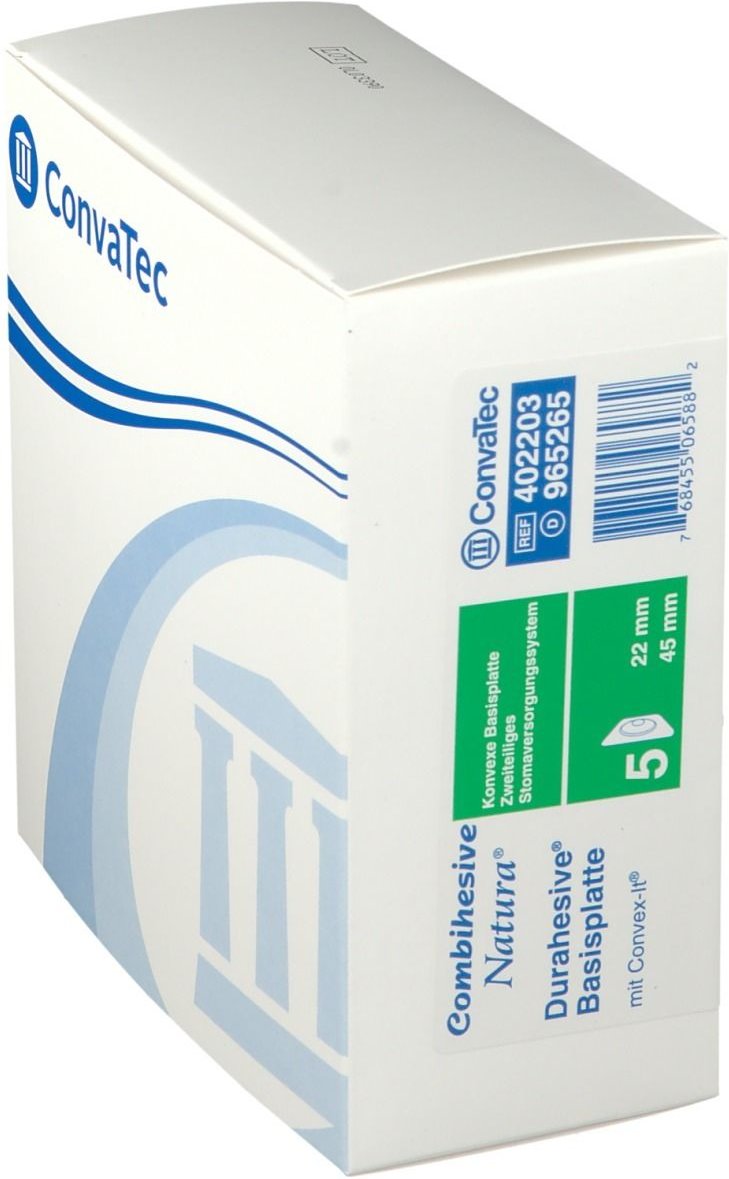 Combihesive Natura Basis konv.RR45 19mm fl.ov.Kle. 5 St Basisplatte