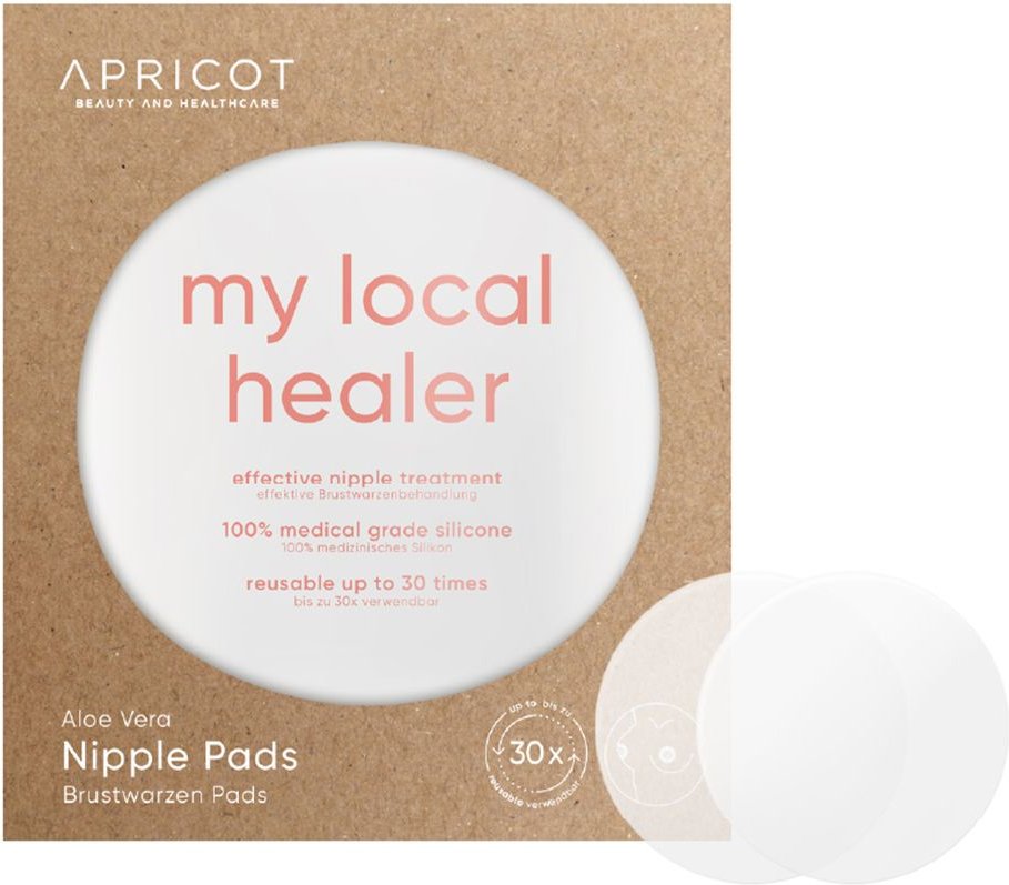 Thumbnail - Apricot Brustwarzenpad Aloe Vera my local healer 2 St Pads