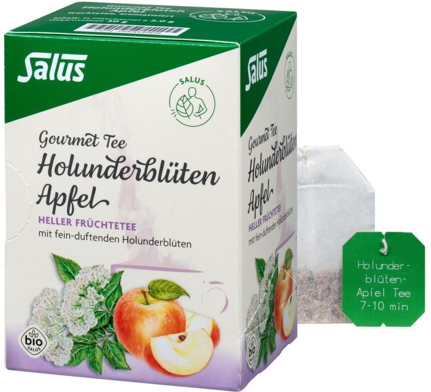 Thumbnail - Holunderblüten Apfel Tee Salus Filterbeutel 15 St