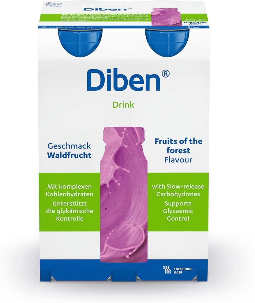 Diben Drink Waldfrucht 1.5 kcal/ml Trinkflasche 4x200 ml Flüssigkeit