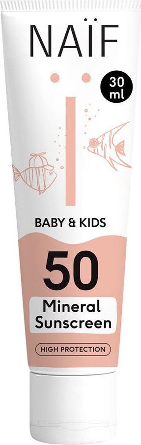 Naif Baby & Kids Minerale Zonnecreme Spf50 30ml 30 ml Sonnenschutzcreme