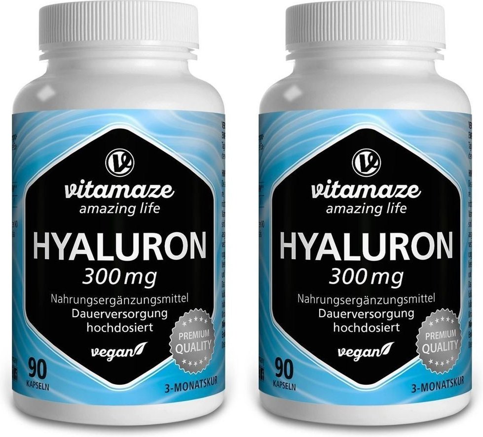 Thumbnail - Hyaluronsäure 300 mg hochdosiert vegan Kapseln