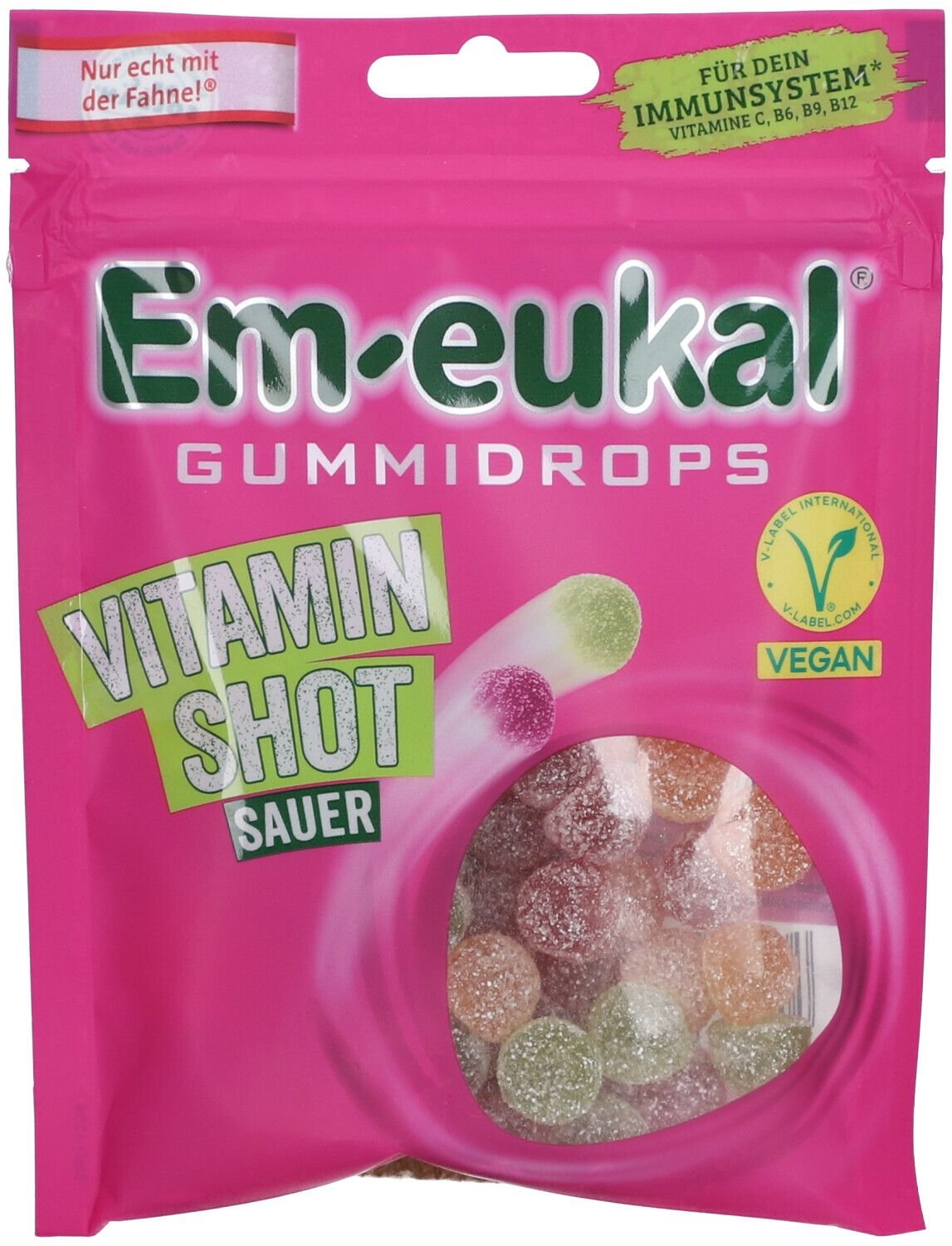 Em-Eukal Gummidrops Vitamin Shot vegan zuckerhalt. 90 g Bonbons