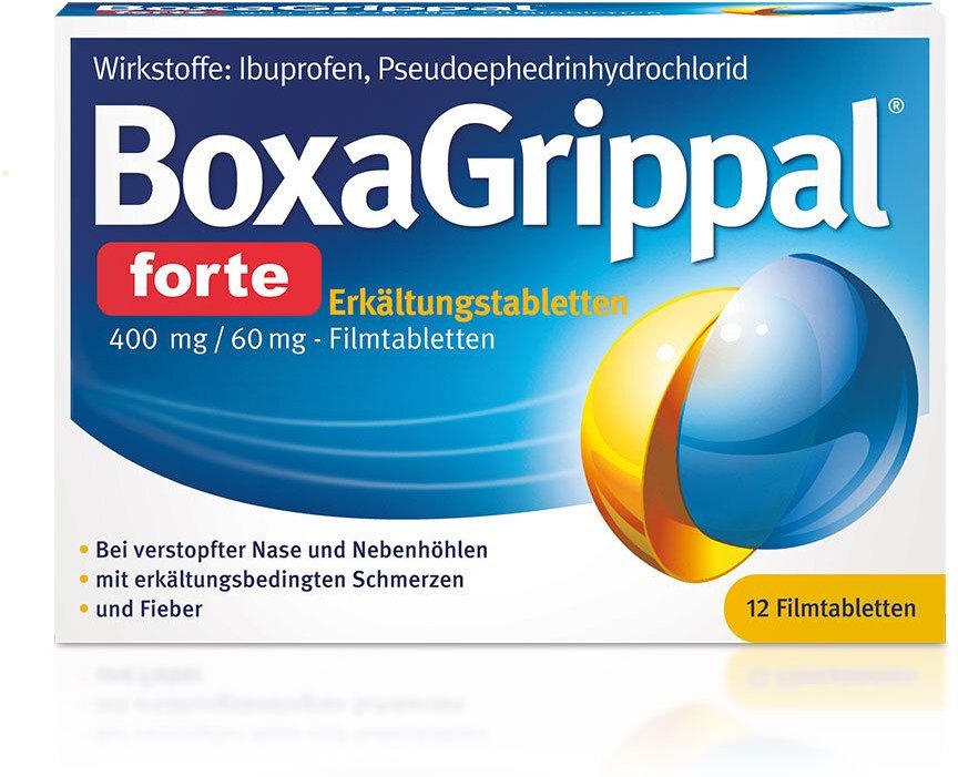 Thumbnail - BoxaGrippal forte Erkältungstabletten 400 mg/60 mg Filmtabletten