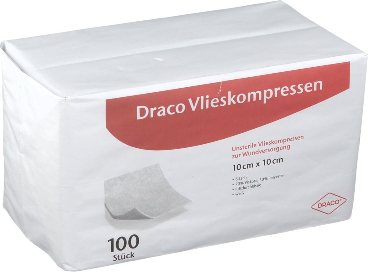 Vlieskompressen 10x10 cm unsteril 8fach