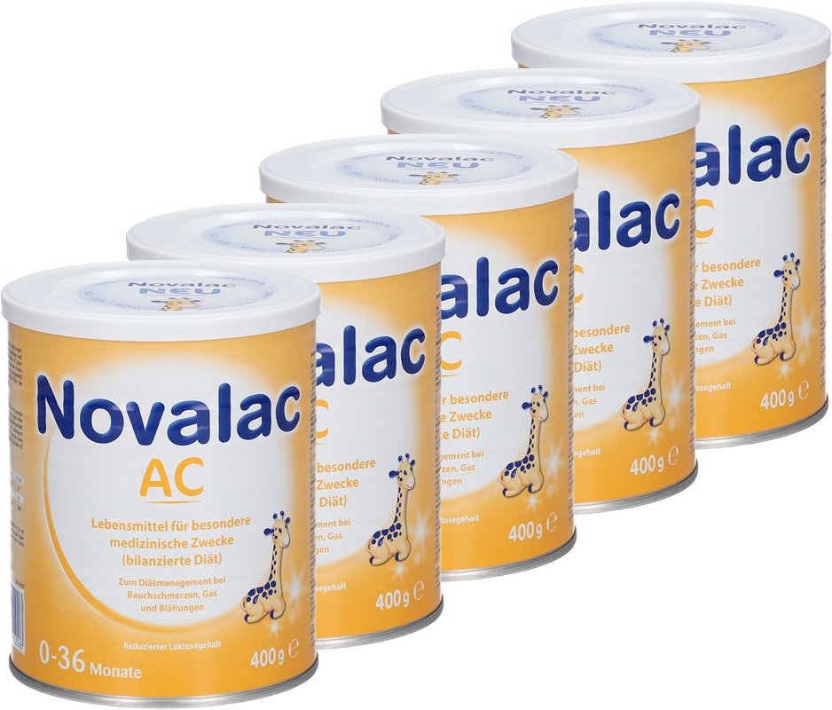 Novalac AC Spezialnahrung von Geburt an 5x400 g Pulver