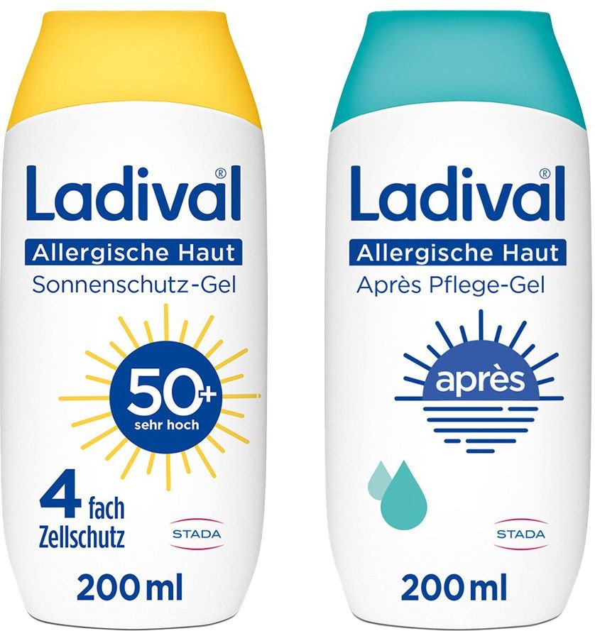Ladival Allergische Haut Sonnenschutz-Gel Lsf50+ + Après Pflege-G 2x200 ml Kombipackung