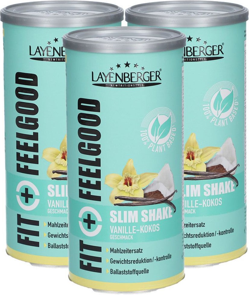 Layenberger Fit+Feelgood Slim Shake Vanille-Kokos Sparset 3x396 g Pulver