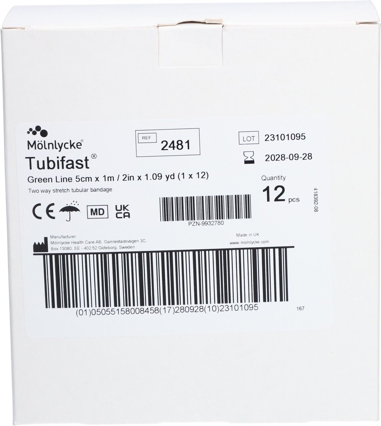 Tubifast 2-Way Stretch 5 cmx1 m grün 12 St Verband