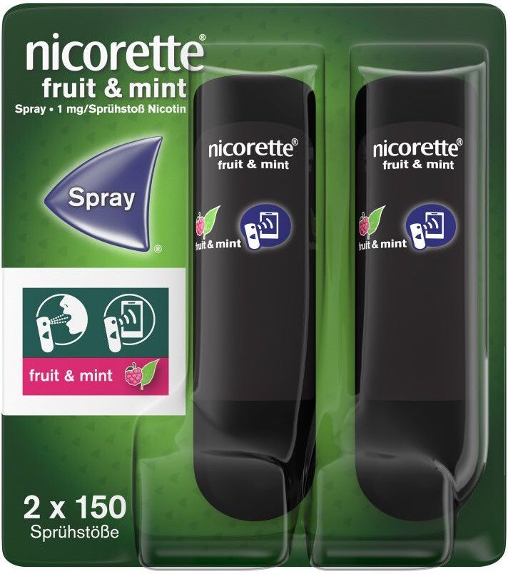 Nicorette Fruit & Mint Spray 1 mg/Sprühstoß NFC 2 St