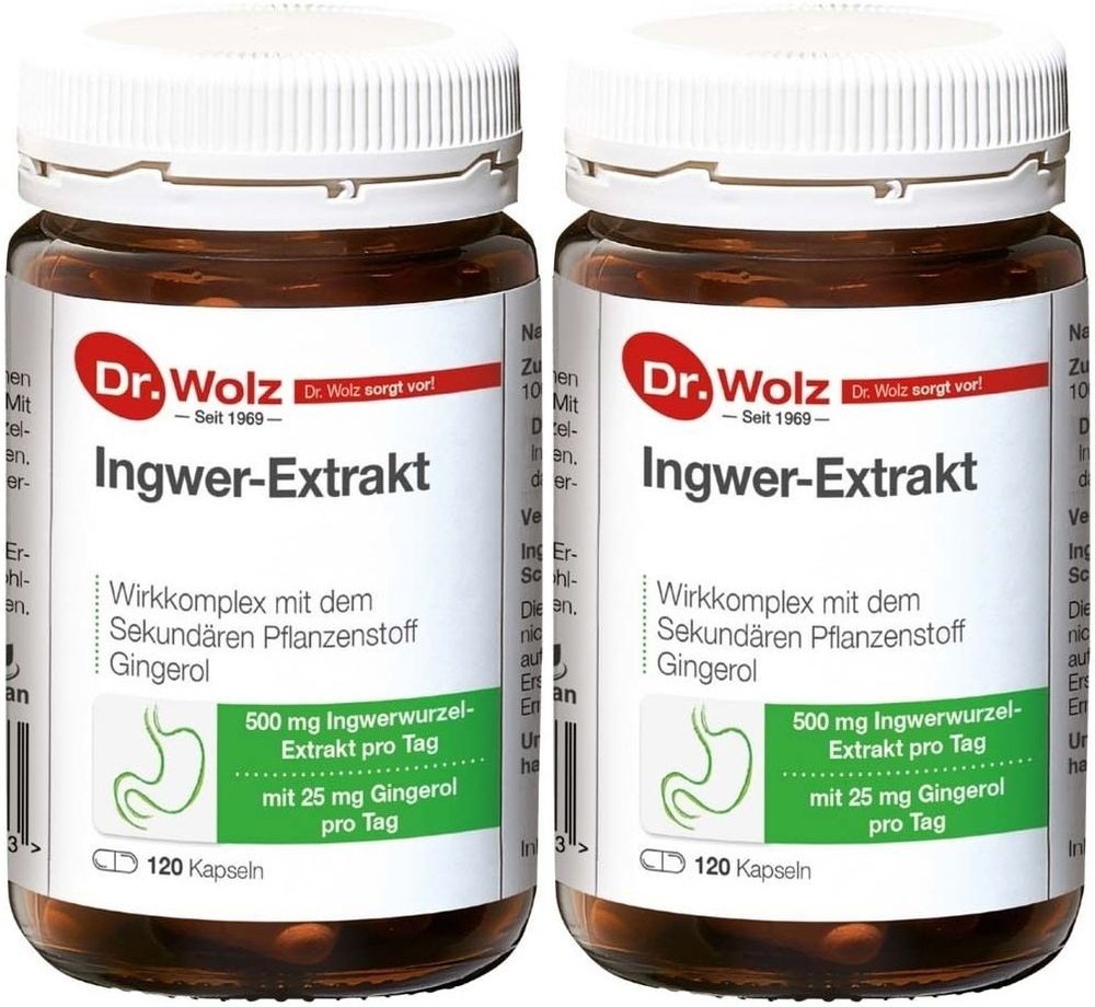 Ingwer Extrakt Dr.Wolz Kapseln 2x 2x120 St