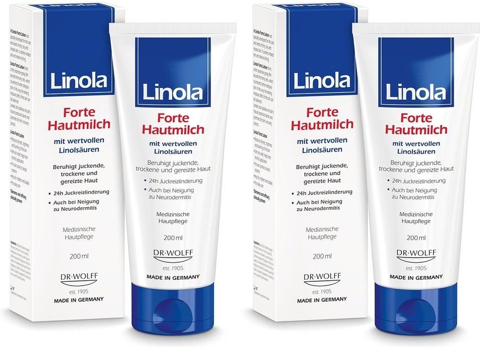 Linola Hautmilch Forte 2x 2x200 ml Lotion