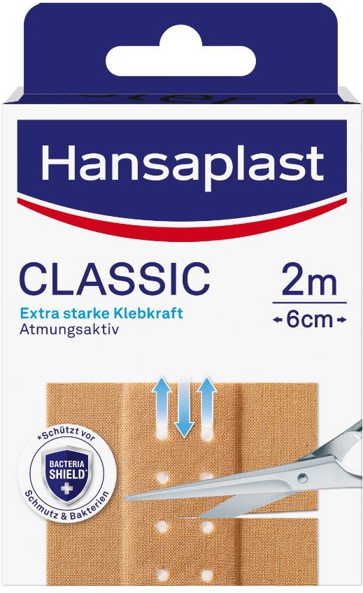 Hansaplast Classic Pflaster 6 cmx2 m 1 St