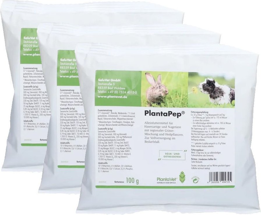 PlantaPep 3er-Pack 3x100 g Pulver