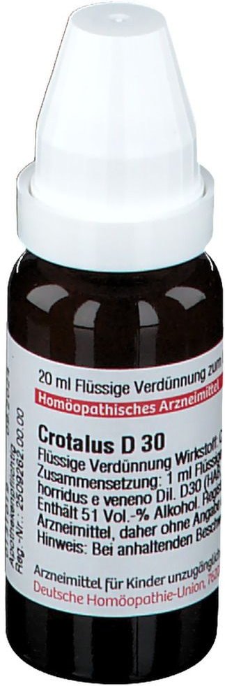 Crotalus D 30 Dilution 20 ml