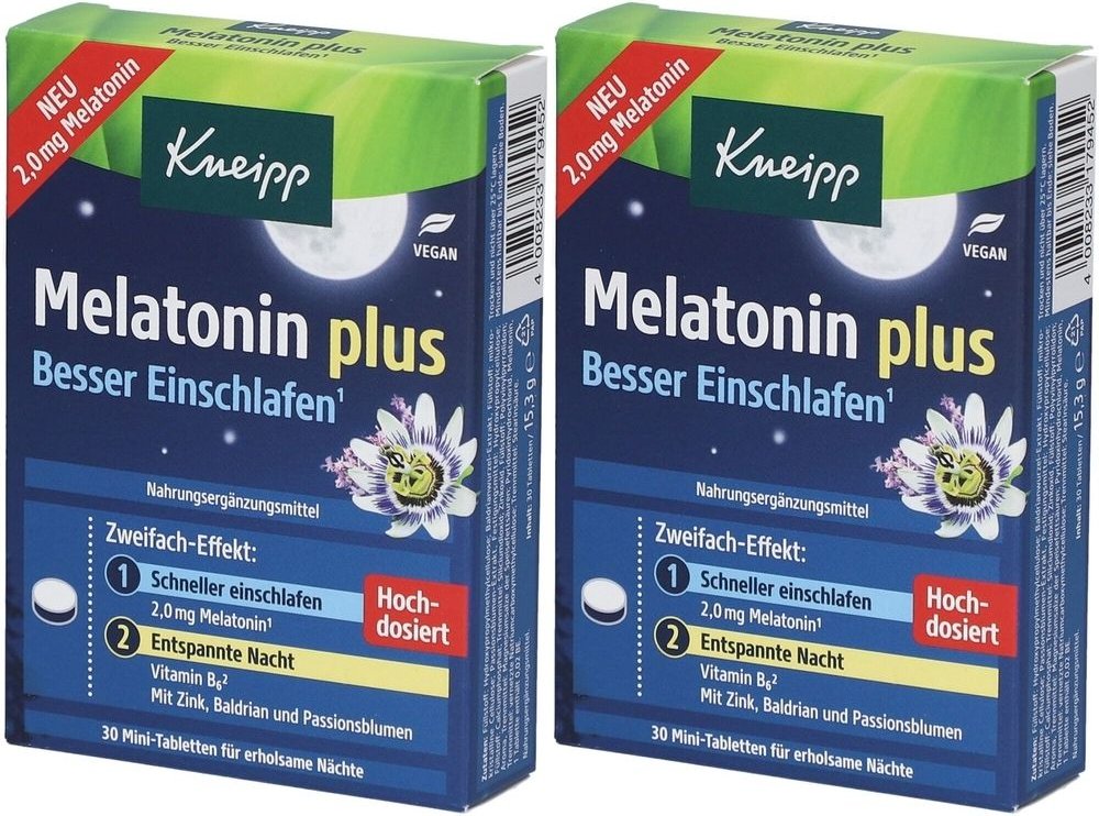 Kneipp Melatonin plus Tabletten 2x 2x30 St