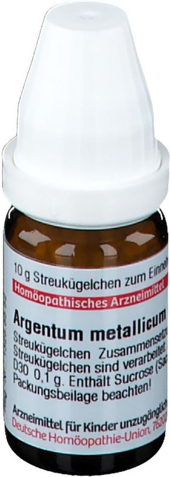 Thumbnail - Argentum Metallicum D 30 Globuli 10 g
