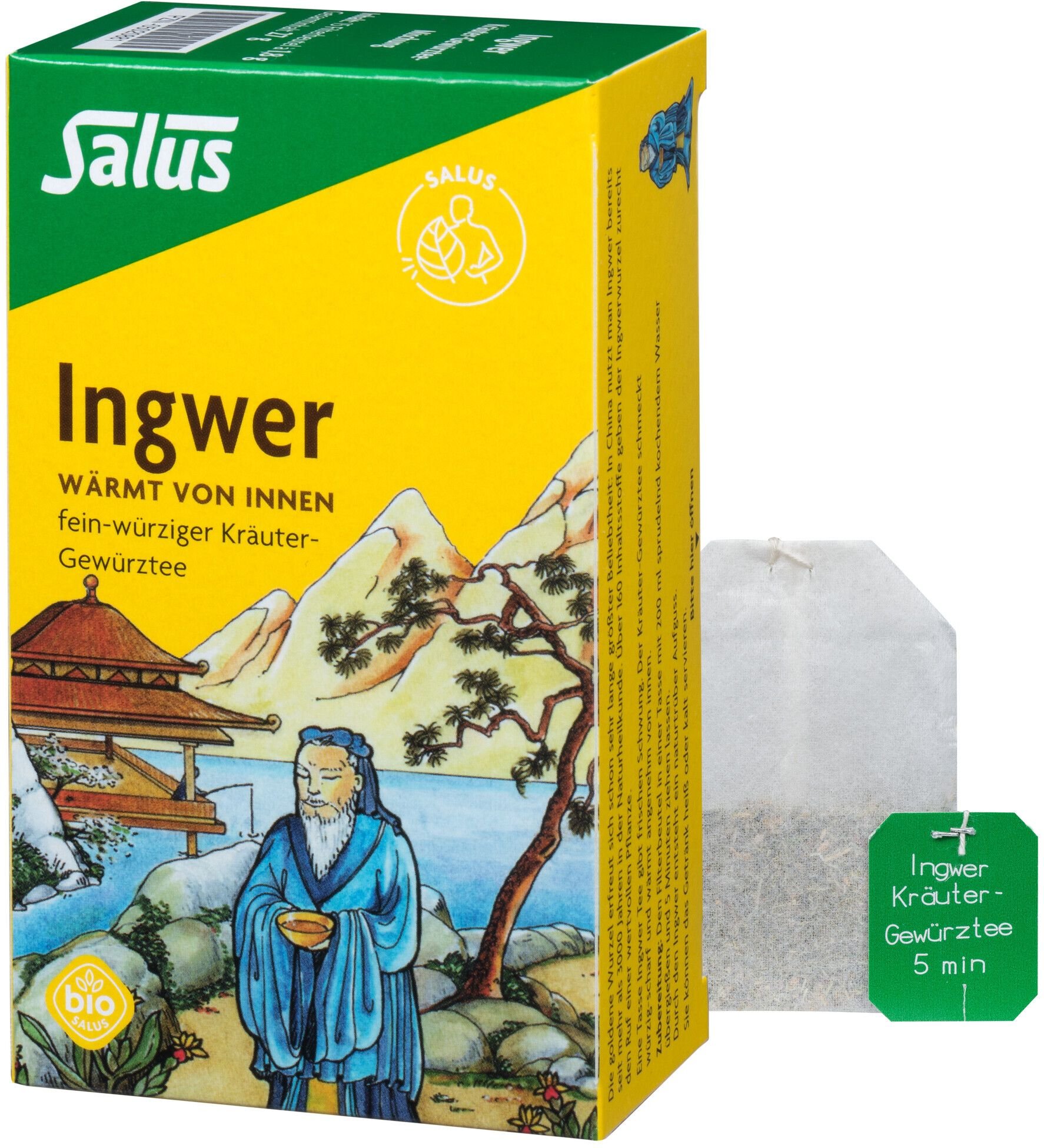 Thumbnail - Ingwer Kräuter-Gewürztee Salus Filterbeutel 15 St