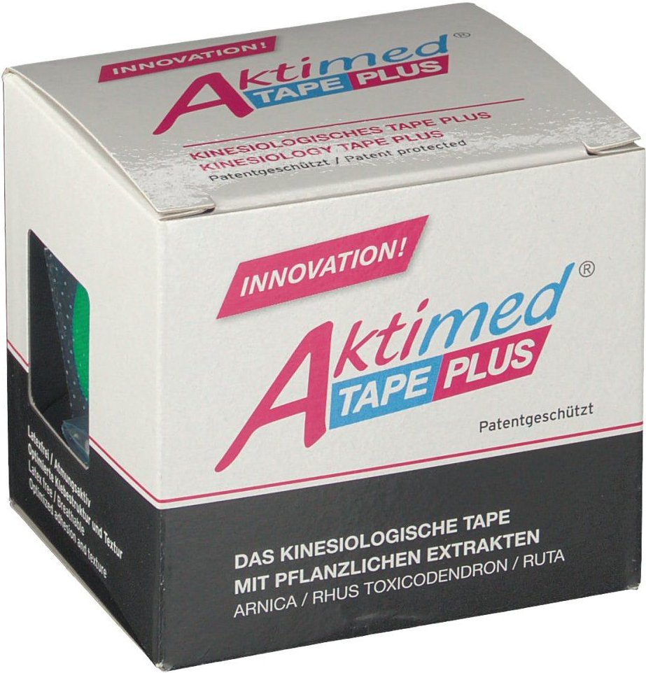 Aktimed Tape Plus elast.m.Zusatzn.5cmx5m green 1 St Verband