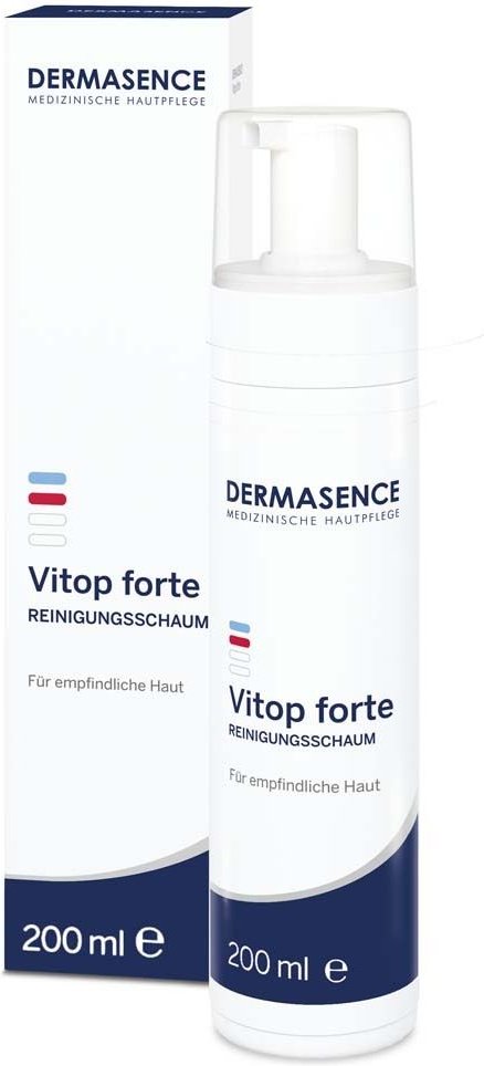 Dermasence Vitop forte Reinigungsschaum 200 ml Schaum