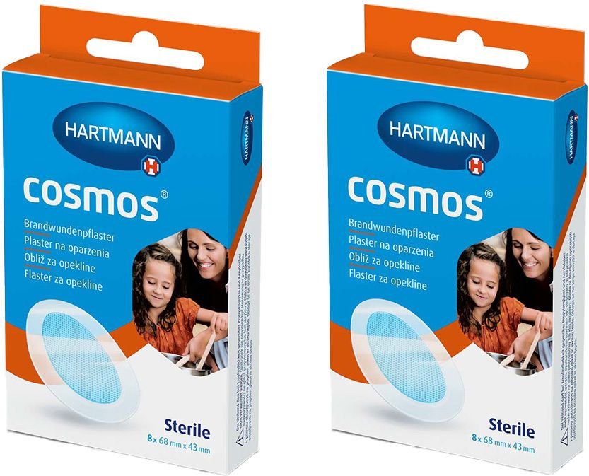 Cosmos Brandwunden 68X43Mm x2 2x8 St Pflaster