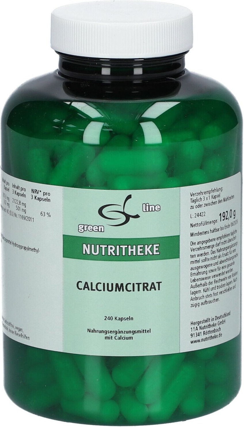 Calciumcitrat Kapseln 240 St