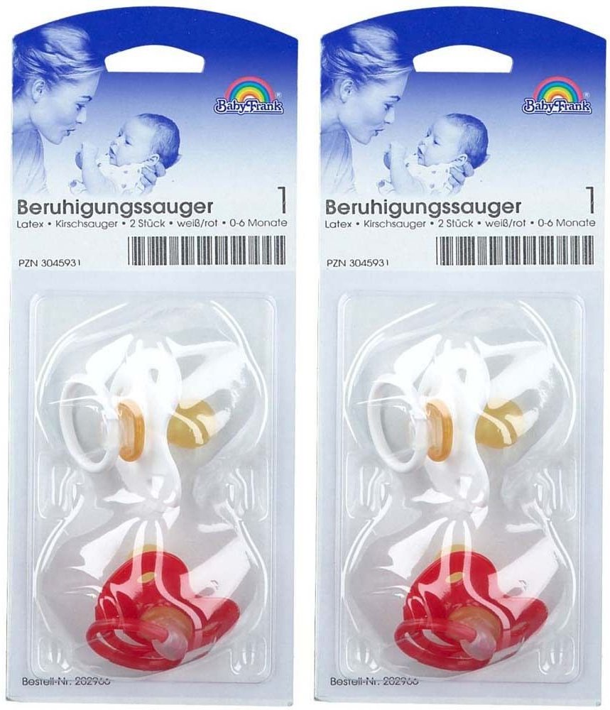Kirschsauger LA1 0-6 We/Ro x2 2x2 St Schnuller