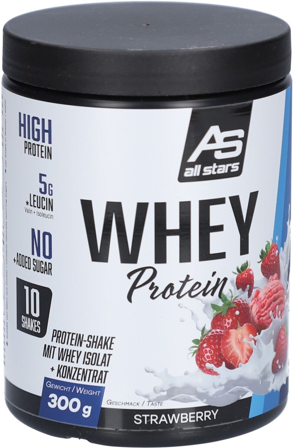 Whey Protein Strawberry 300 g Dose PUE new