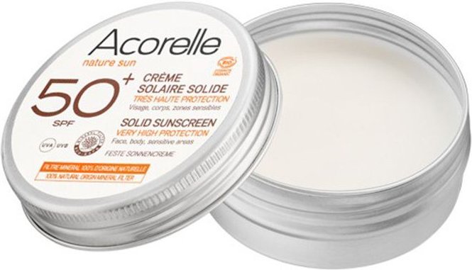 Acorelle CR SOL Solide Spf50+ BIO 20 g Sonnenschutzcreme