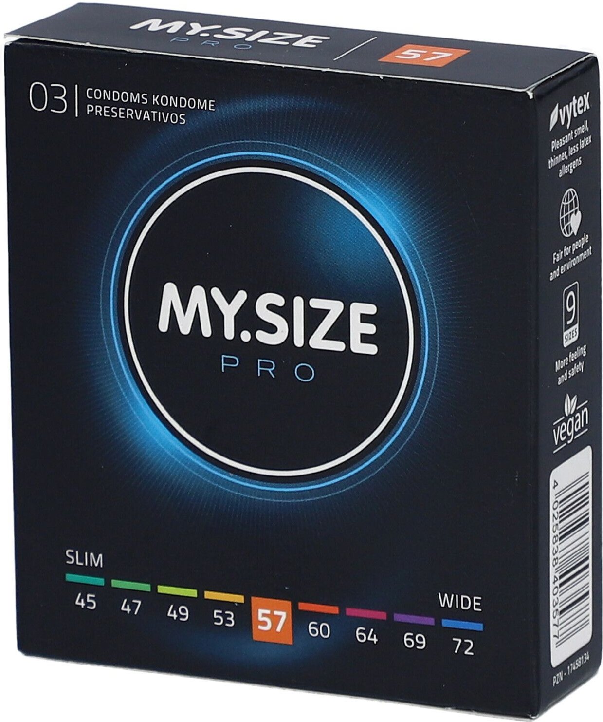 MY.SIZE PRO, 57 mm, 10 Stk.